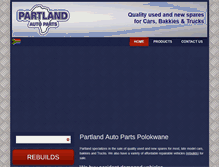 Tablet Screenshot of partland.co.za